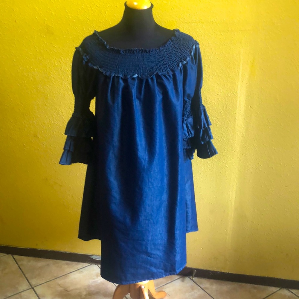 Gently used eighty- eight denim dress.